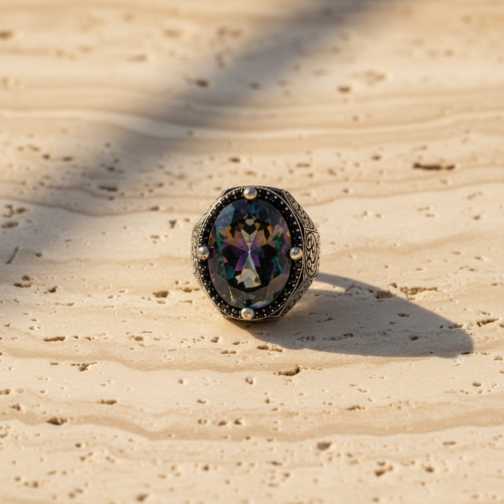 Mystic Quartz Men's Ring CLMR084