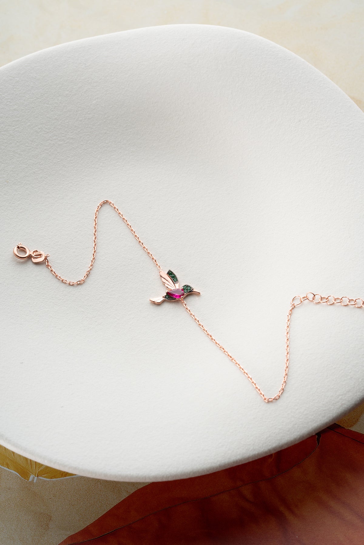 Kolibrie bracelet - 925 silver rosé