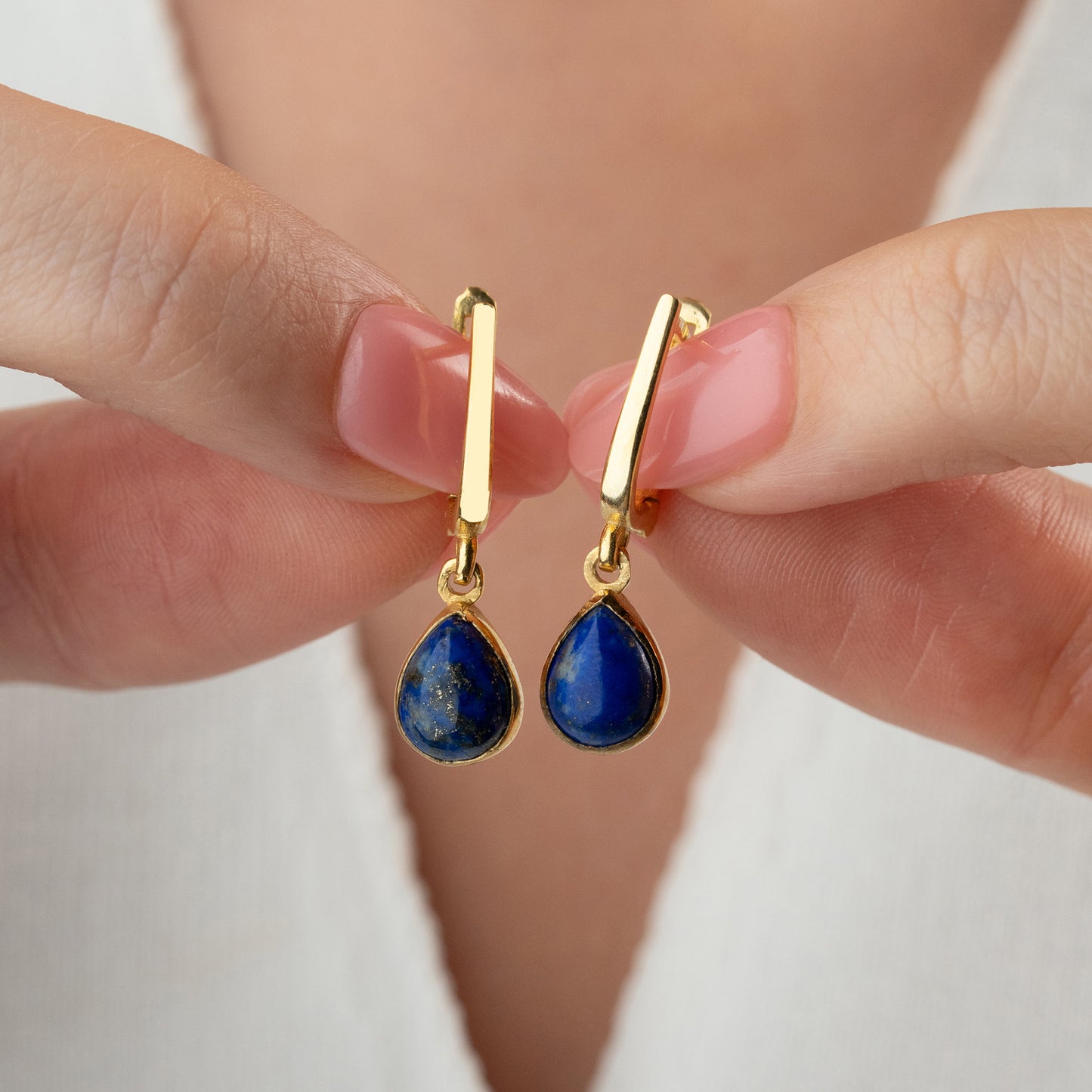 Earrings with Lapis Lazuli