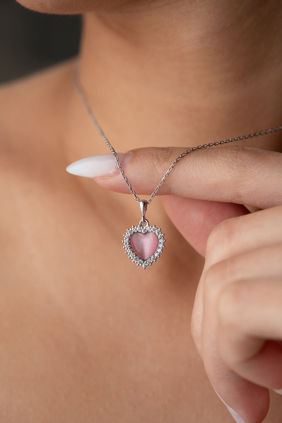 Heart Shaped Love Necklace - 925 Silver