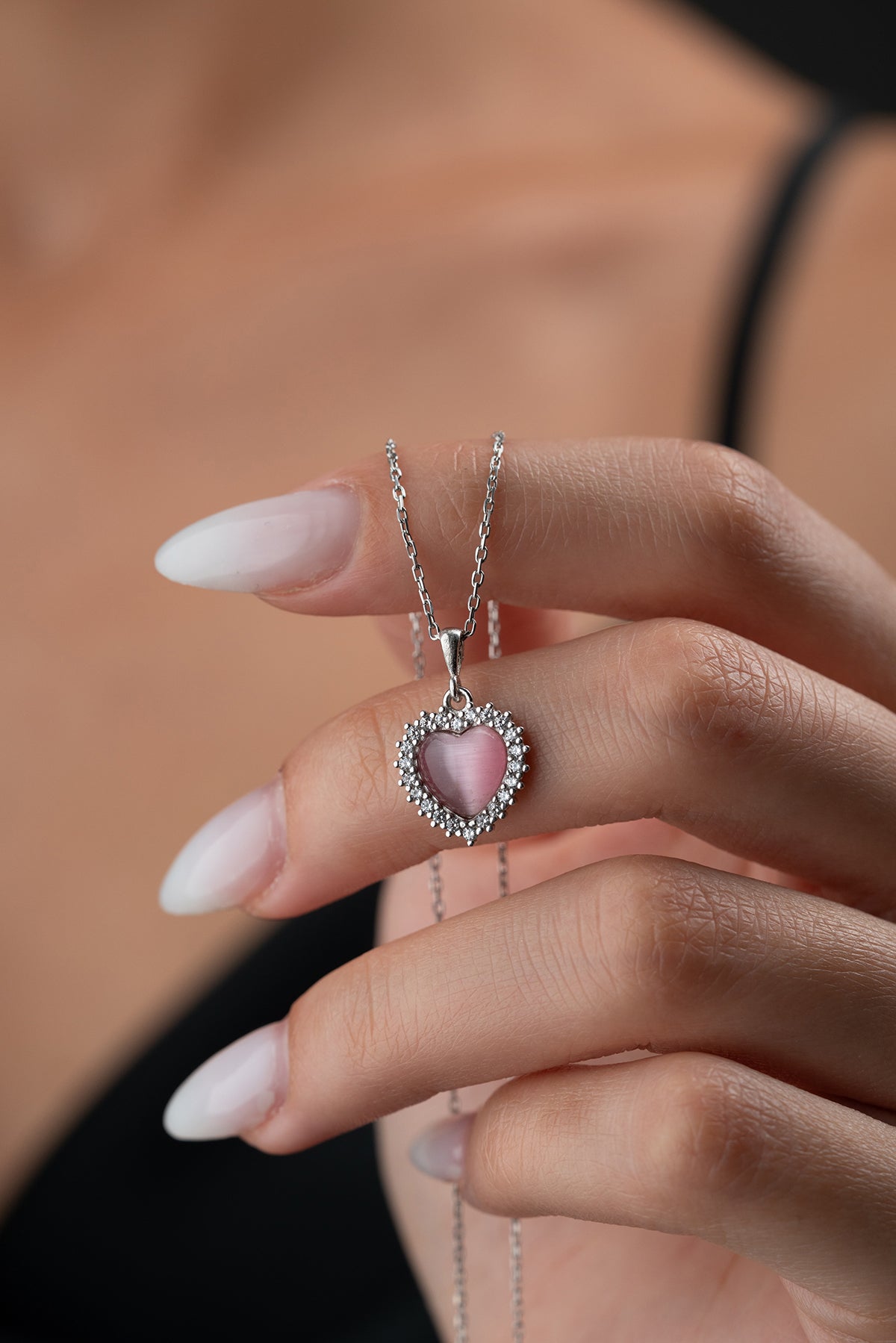 Heart Shaped Love Necklace - 925 Silver