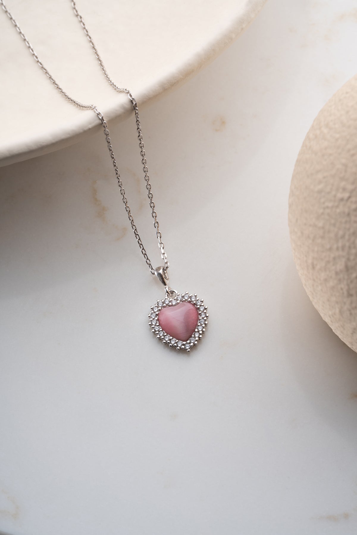 Heart Shaped Love Necklace - 925 Silver