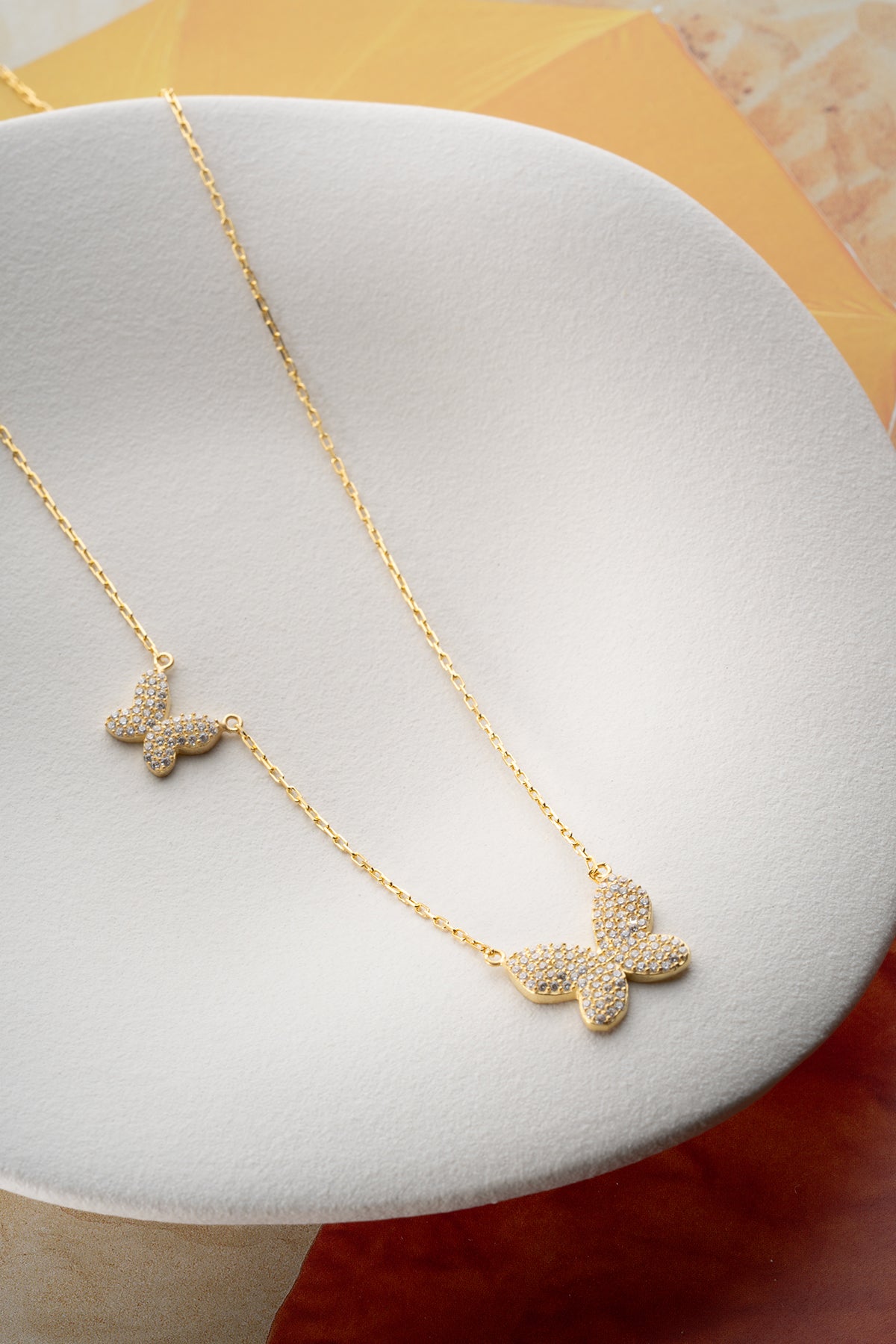 Papillon Necklace - 925 Silver - Butterfly Design