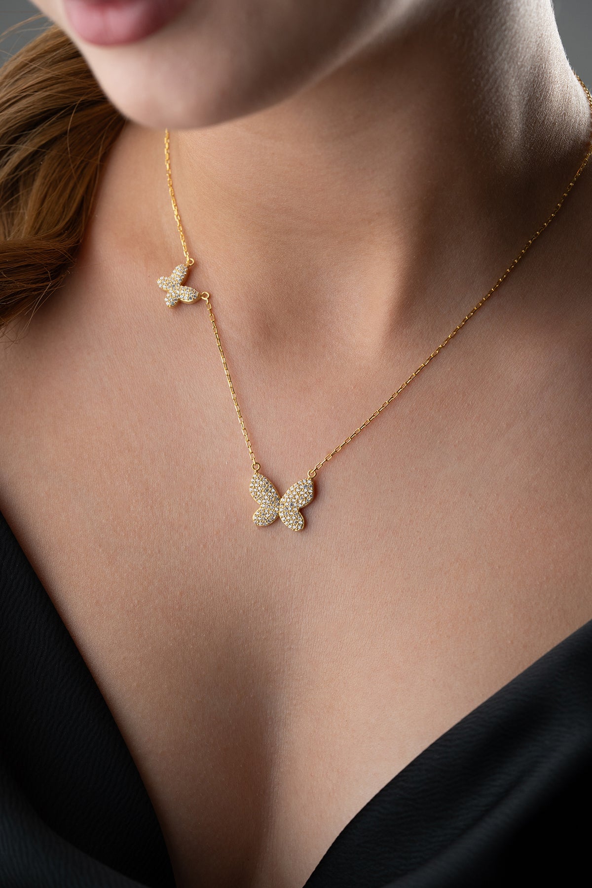 Papillon Necklace - 925 Silver - Butterfly Design