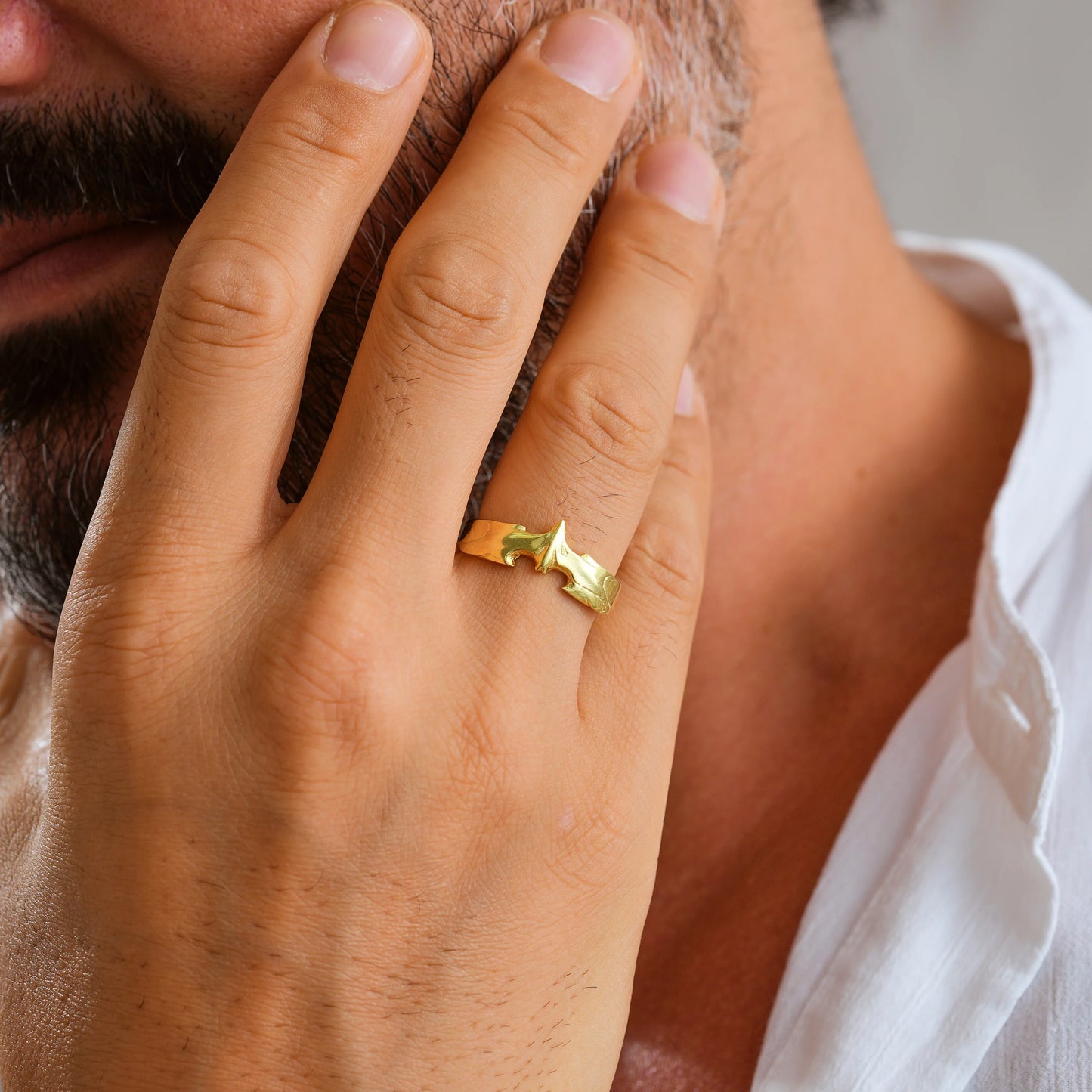 Draco Vergulde Ring -925 zilver