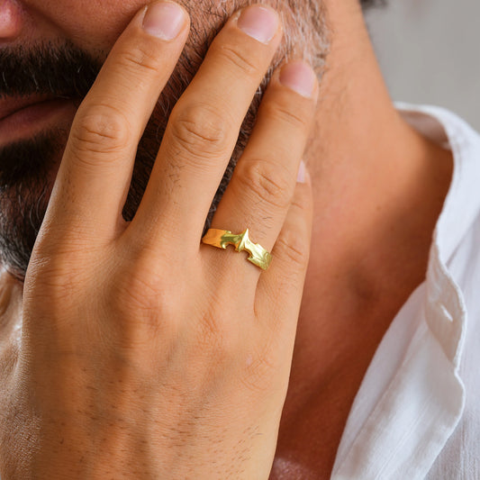 Draco Vergulde Ring -925 zilver