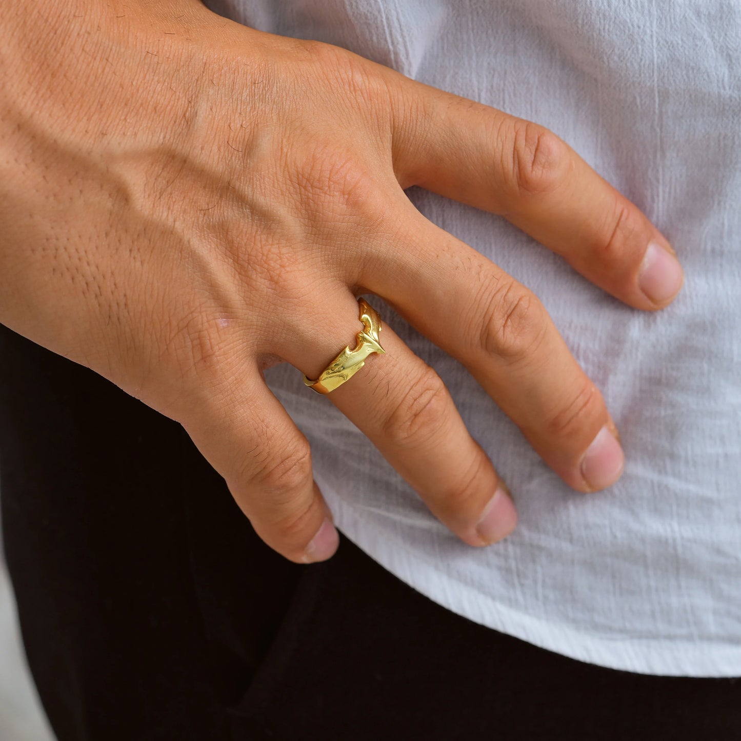 Draco Vergulde Ring -925 zilver