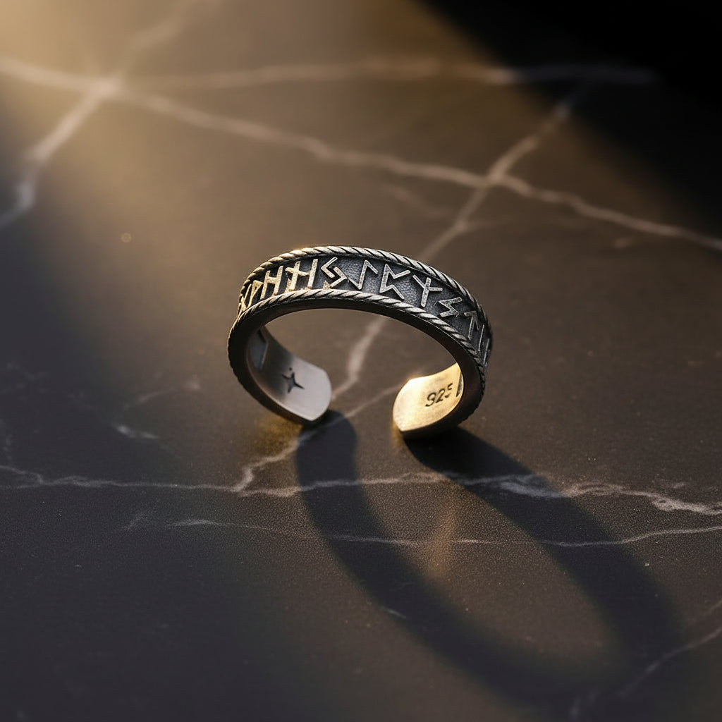 Rune 925 Zilveren Ring