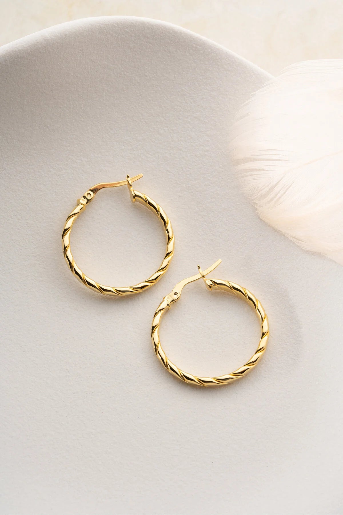 Klapcreolen 25 mm 925 Zilver
