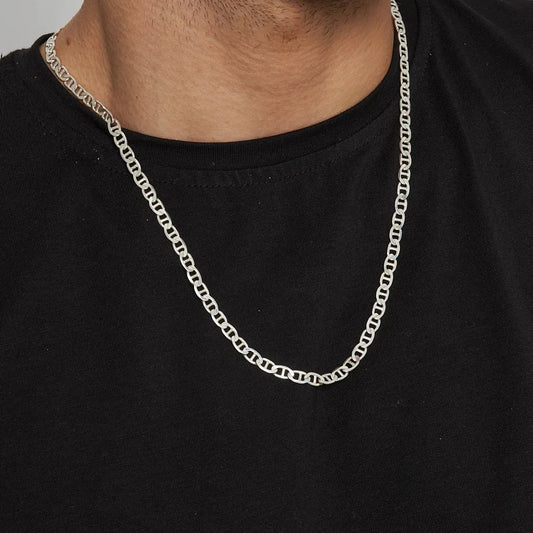 925 Silver Necklace 5 mm Mariner Link
