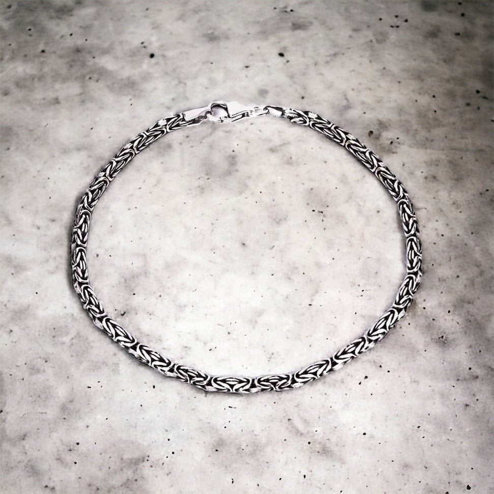 925 Sterling Silver King Chain Bracelet 4.5mm ORMB007