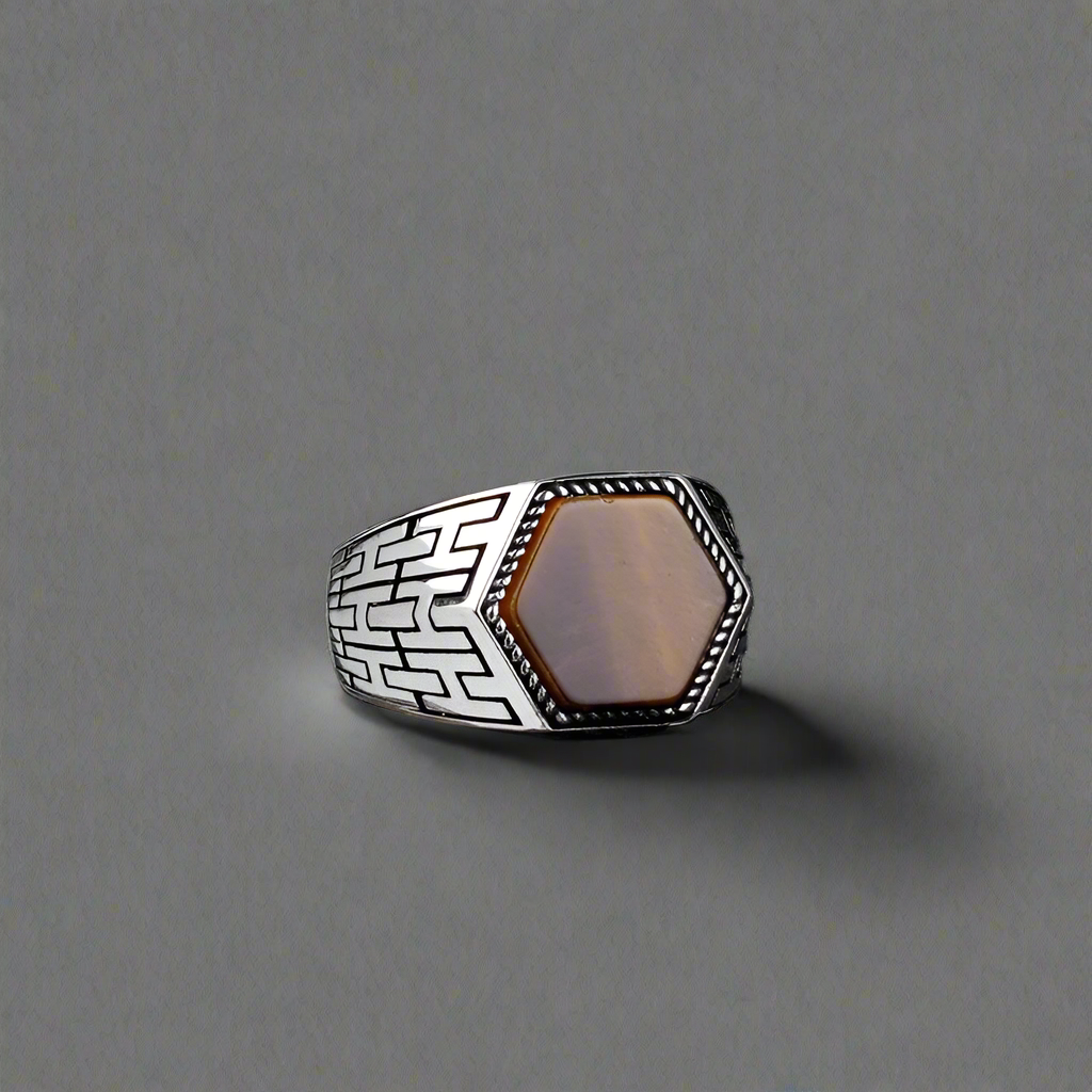 925 Silver Men's Ring With Tiger Eye Stone