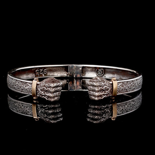 Zilveren Vuist 925 Heren Armband