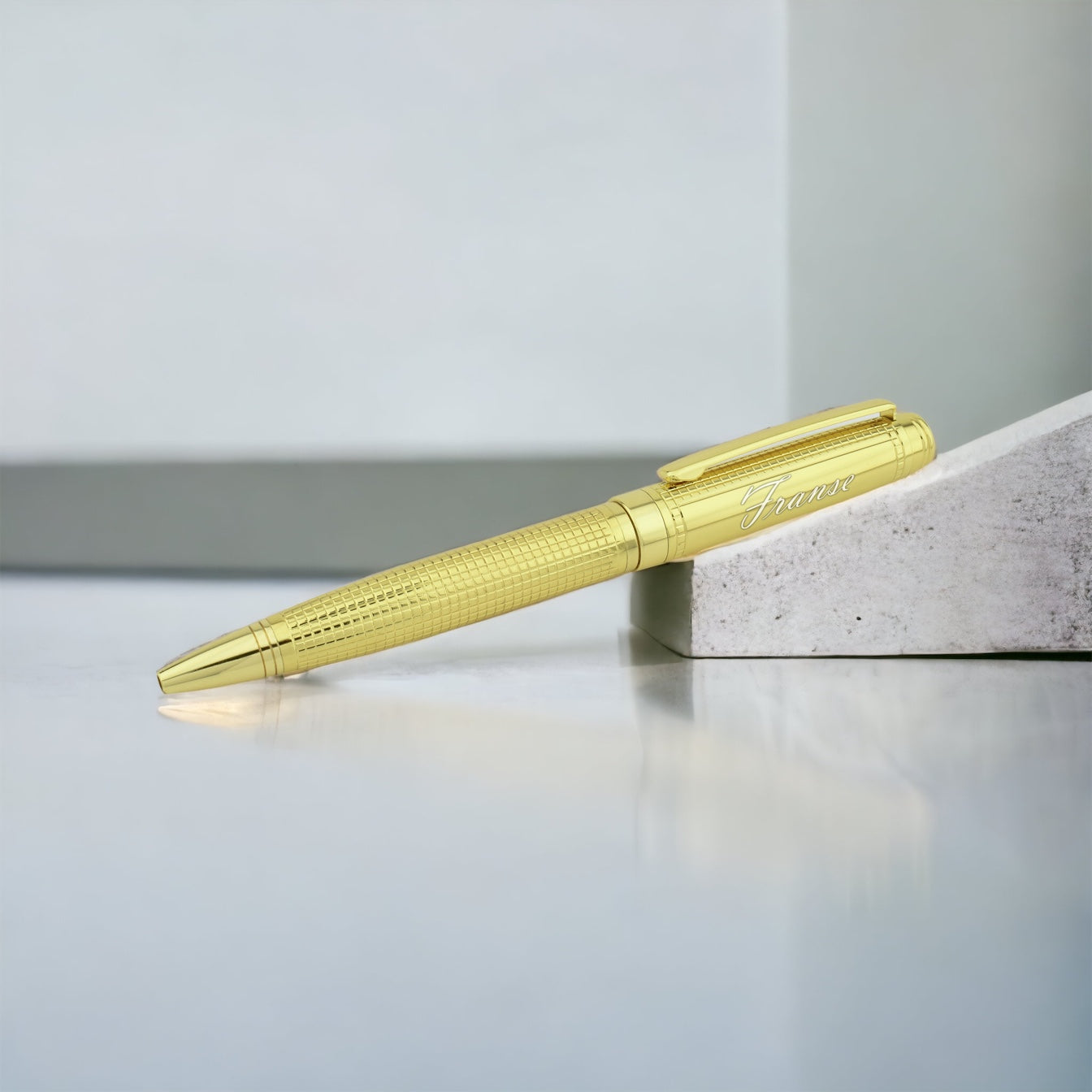 Personalized Gold Pen - Engraving Ballpoint Pen - Engraved Wooden Box BLP1102-T-G