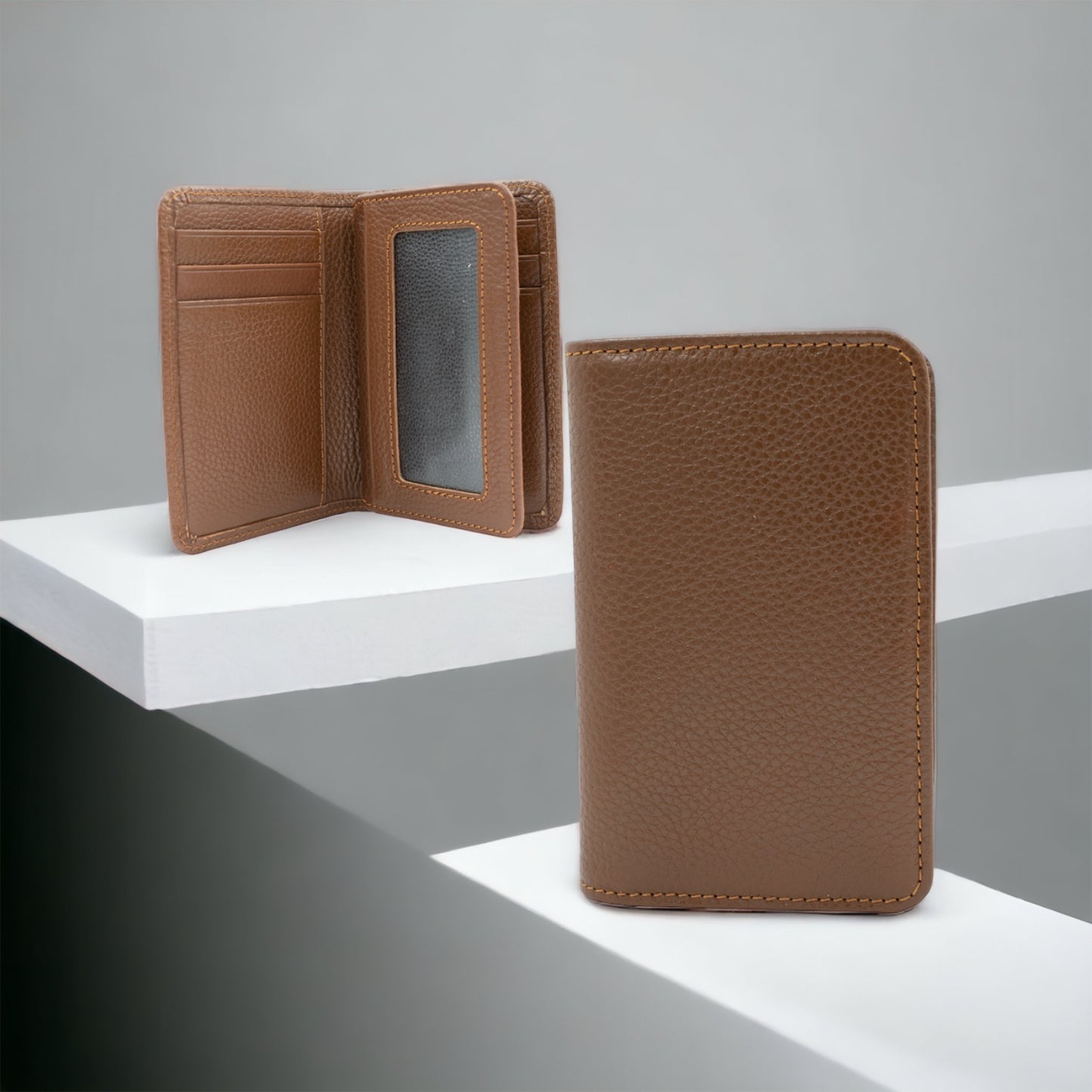 Brown Leather Cardholder 3304T