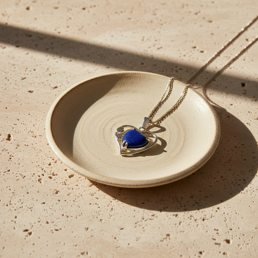 Lapis Lazuli Natural Stone Hart Pendant