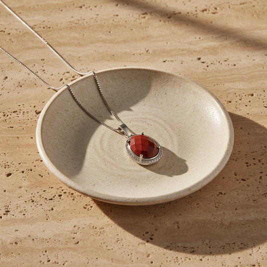 Red Jasper Natural Stone Necklace