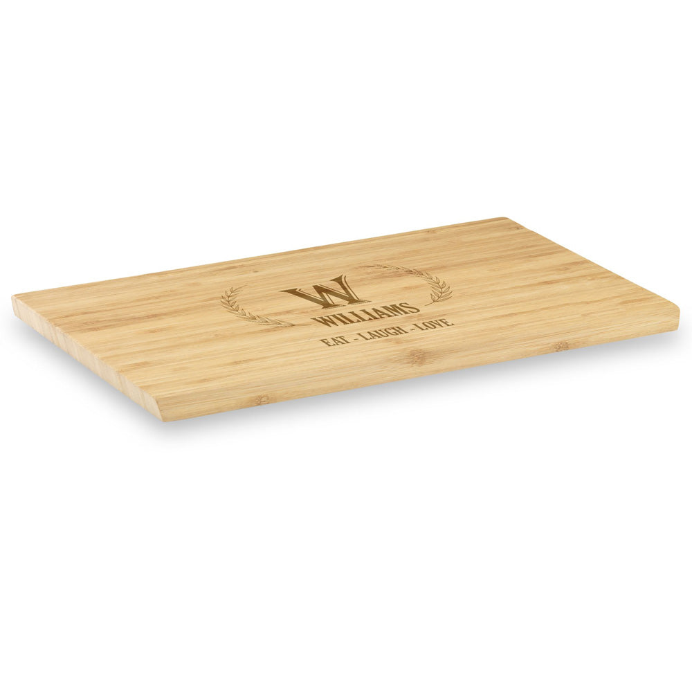Bamboo cutting board with name AC20061-A1