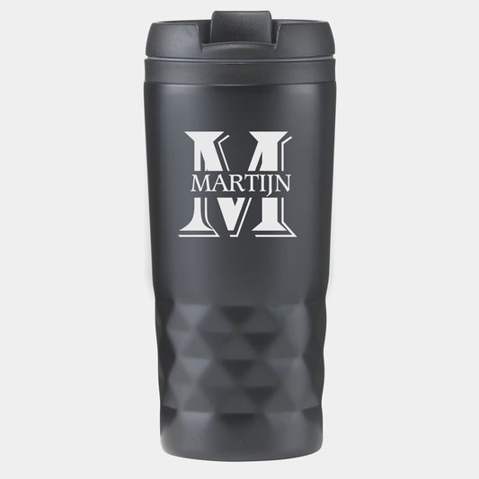Graphic Mug thermos with text