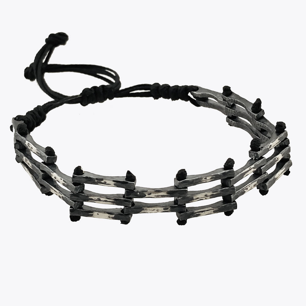 by LYDIAN Men's Bracelet 925s Silver ARLB-05
