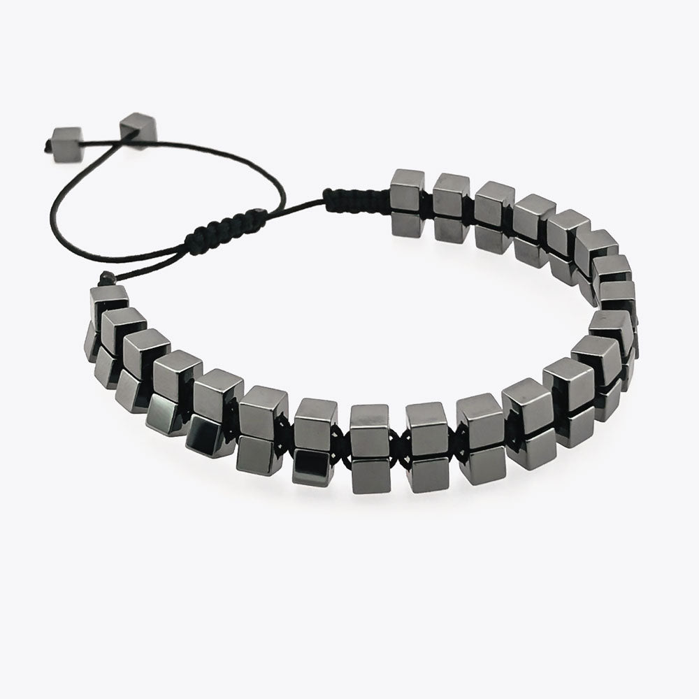 by LYDIAN Men's Bracelet Hematite ARLB-22