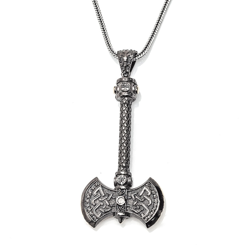 By LYDIAN Silver Necklace with ax pendant ARLNM008