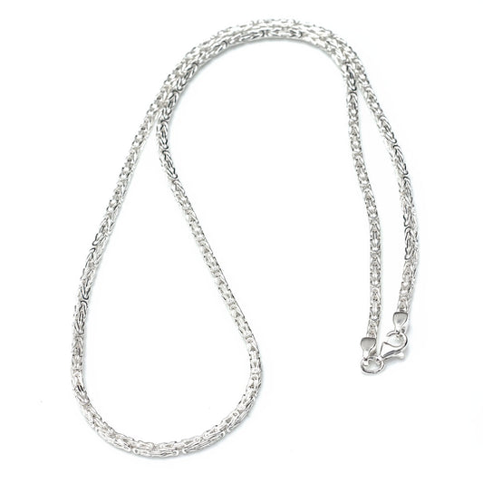 Silver men's chain king link (2.2mm) ARLNM015