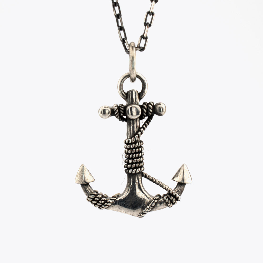 Silver Necklace with Anchor BLAR0110