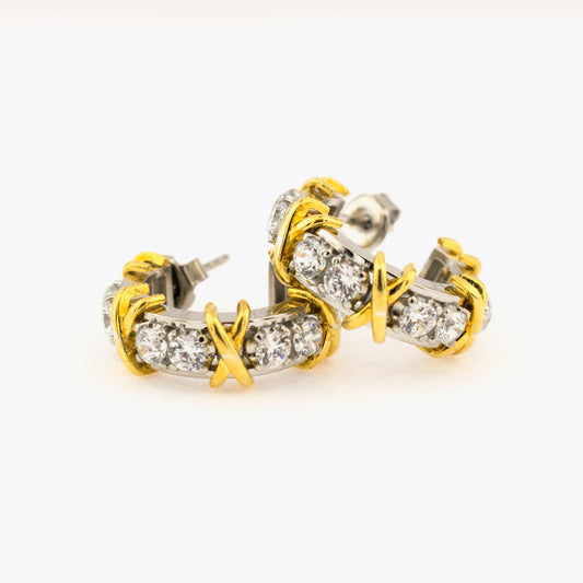 925 sterling silver earrings with zirconia BLAR0144