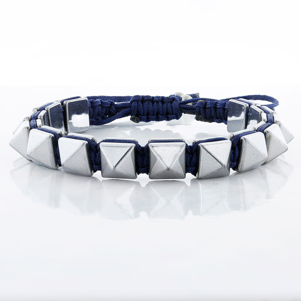 by LYDIAN Men's Bracelet Hematite BLAR026
