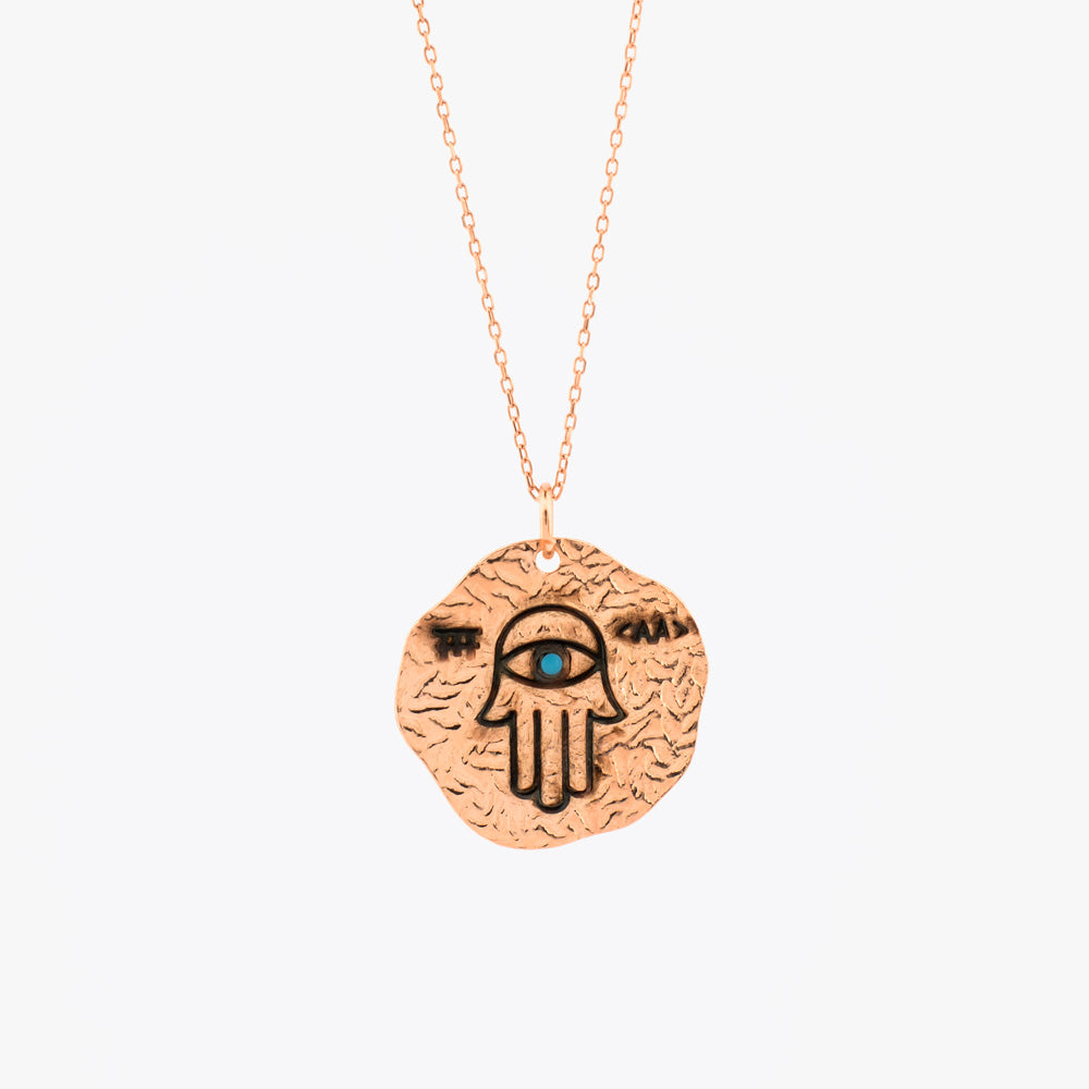 Hamsa Hand Necklace With Pendant