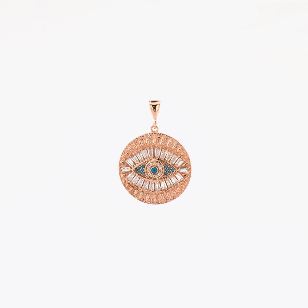Evil Eye Locket - necklace pendant