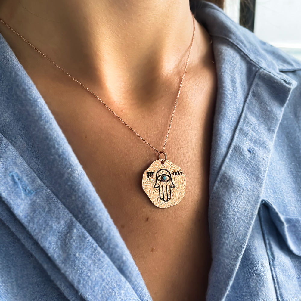 Hamsa Hand Ketting Met Hanger