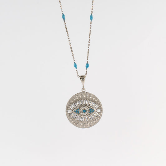 Evil Eye Locket - necklace pendant