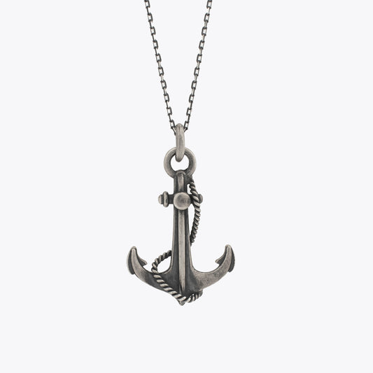 Silver Necklace with Anchor BLARY071