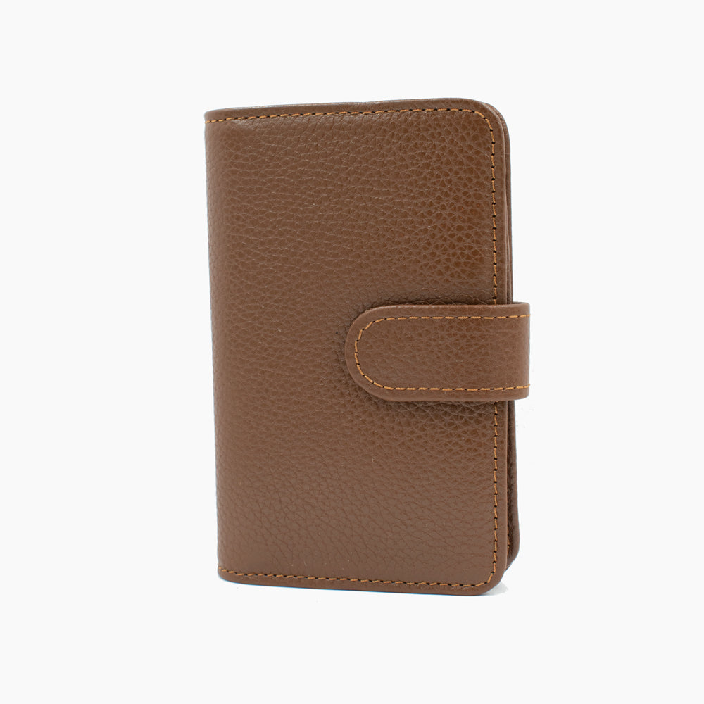 Brown Leather Cardholder 3304TT