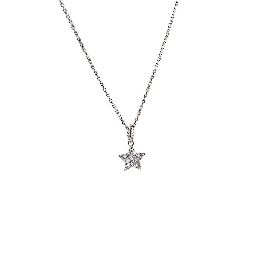 Necklace with star - 925 silver NLKY749-S