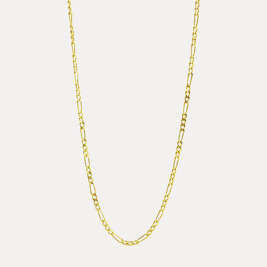 Gold plated chain figaro 2.2 mm BLMN012-G