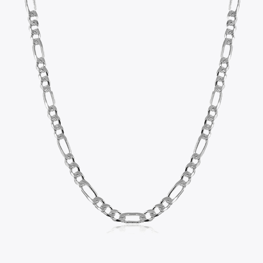 Silver figaro chain men 7.5 mm BLMN011