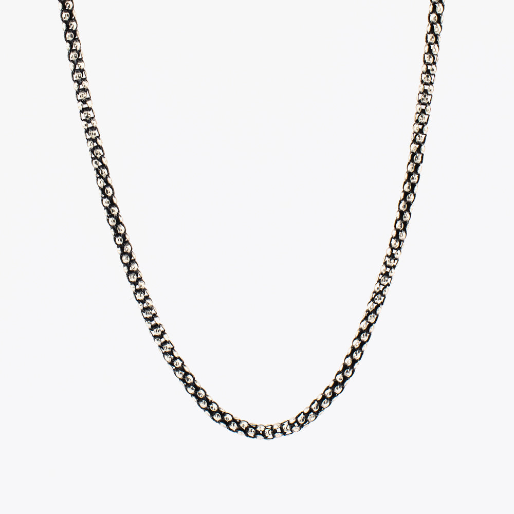 Silver necklace popcorn 2.15 mm BLMN004
