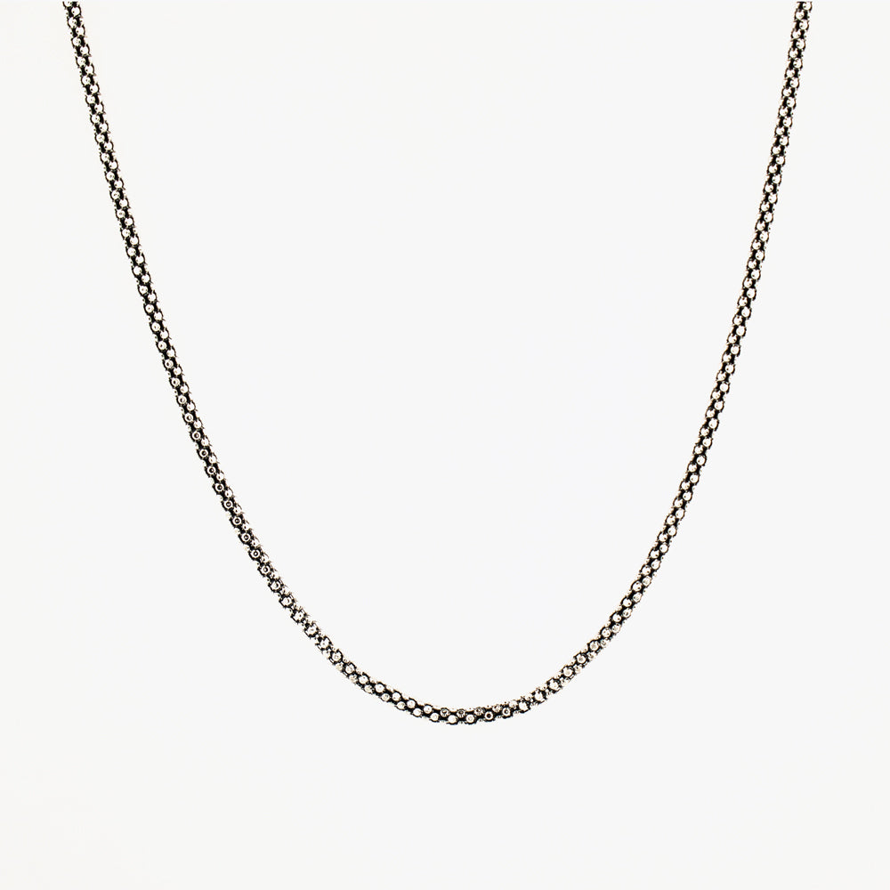 Silver necklace popcorn 1.75 mm BLMN005