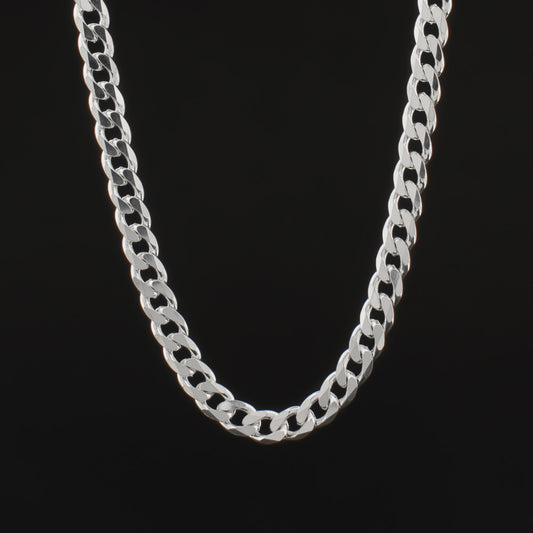 Silver gourmet men's necklace 5 mm BLMN026