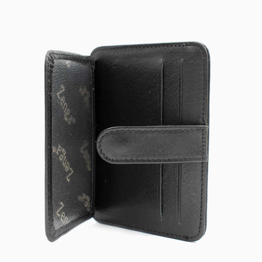 Black Leather Card Holder 024-01