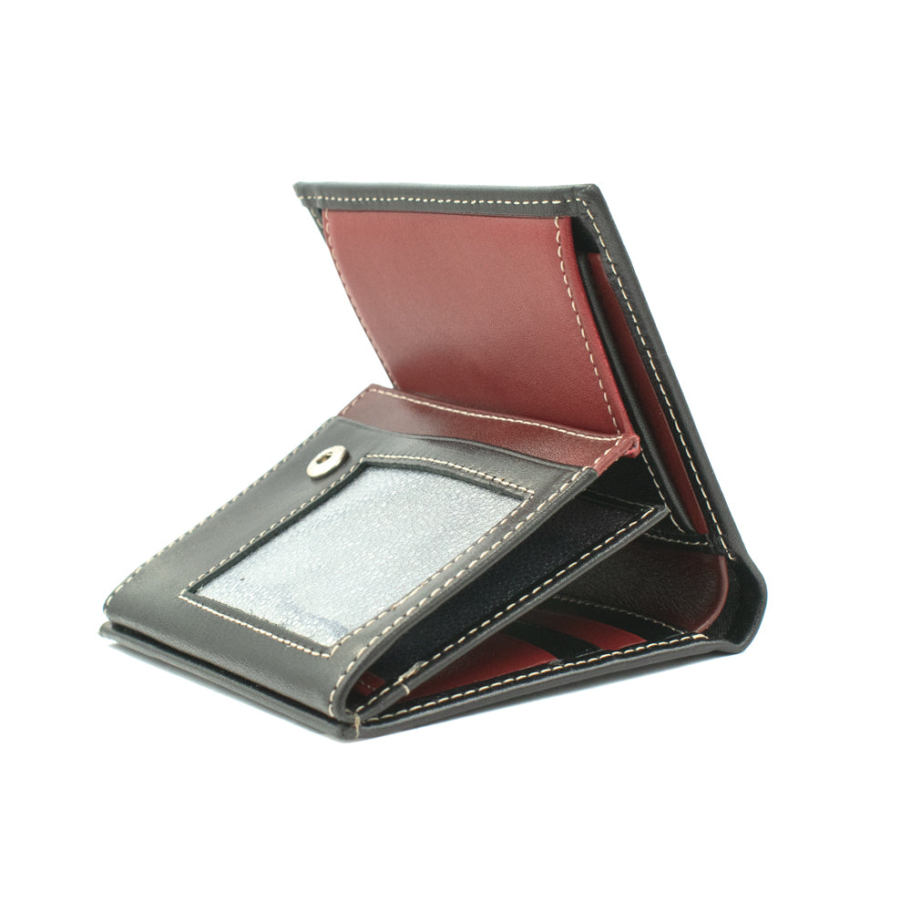 Black & Red Leather Wallet BLW153_51