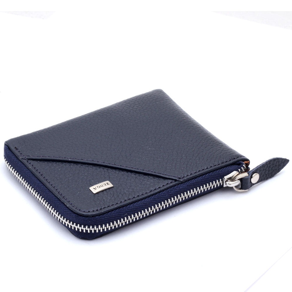 Blue Leather Wallet BLW286B