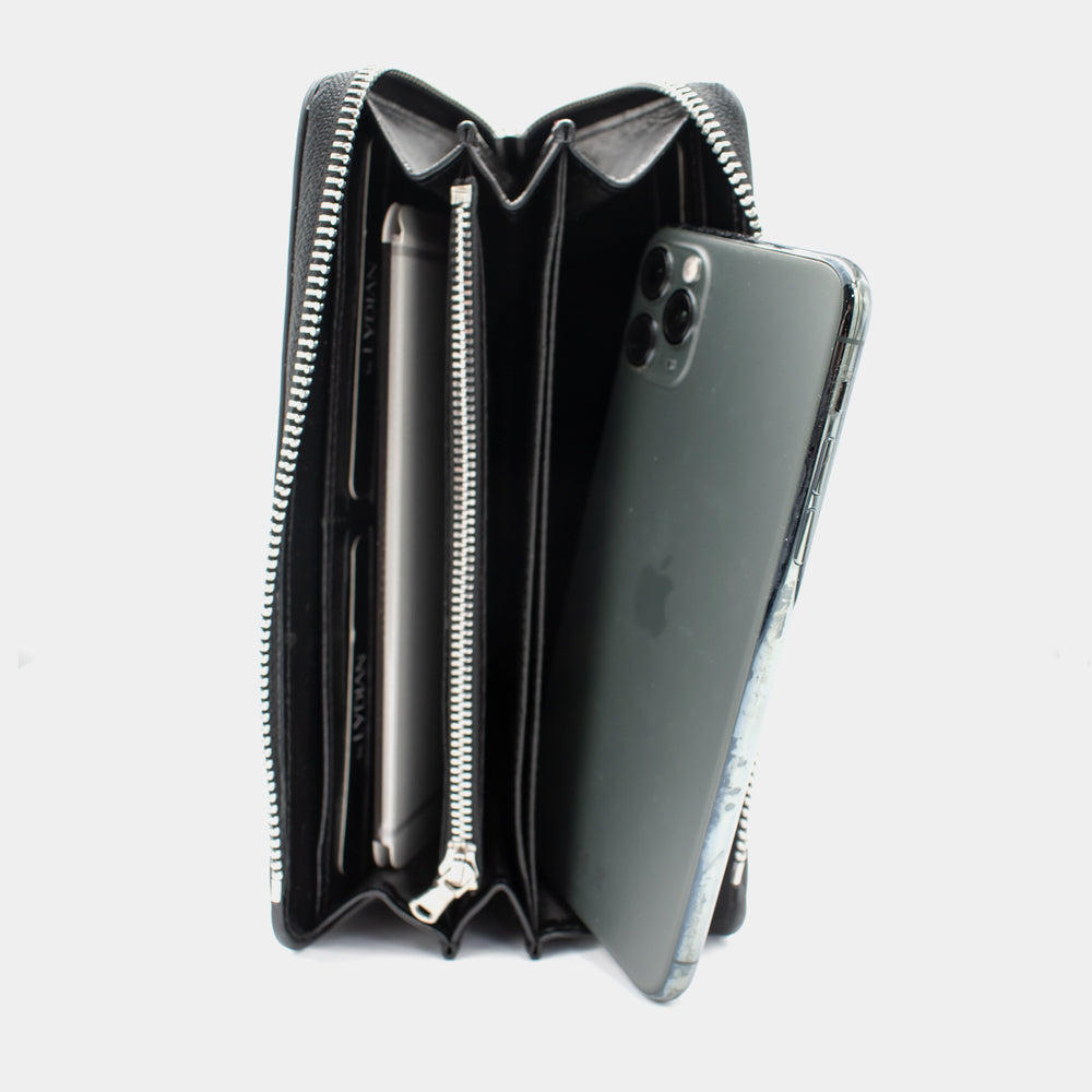 Smartphone Leather Wallet Black BLW3034-S