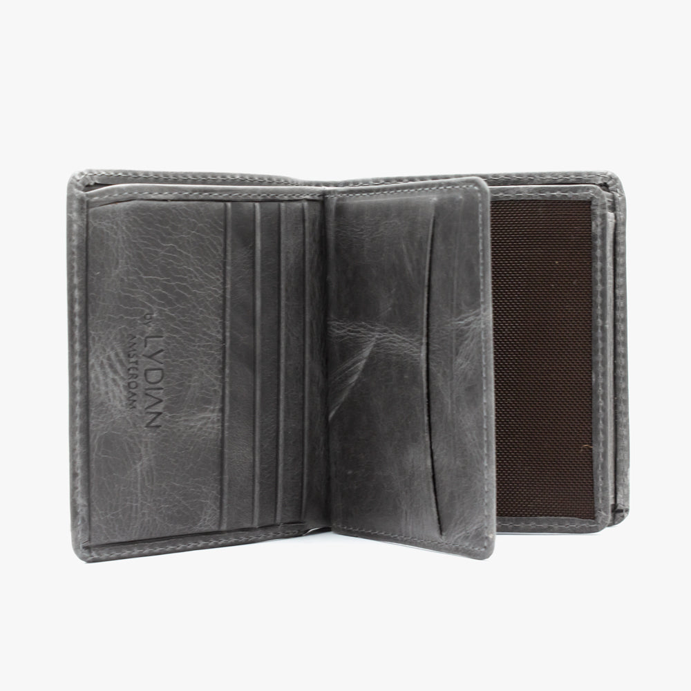 Gray Leather Wallet BLW703-G