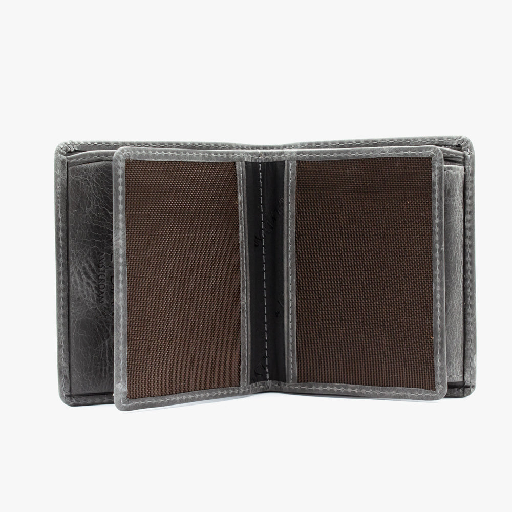 Gray Leather Wallet BLW703-G