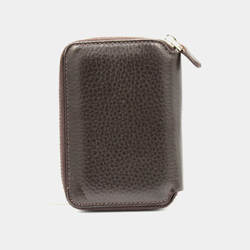 Brown Leather Wallet with Zipper BLW796-K