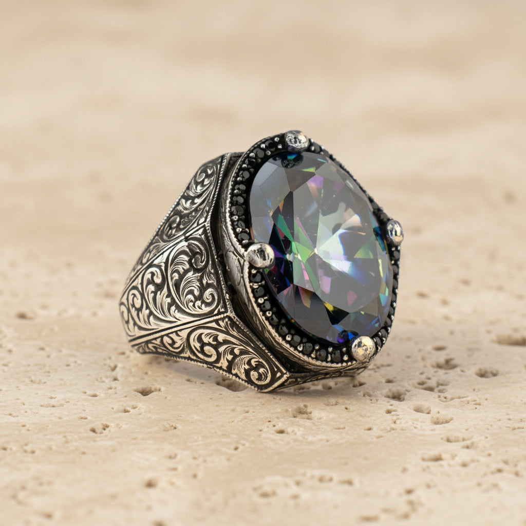Mystic Quartz Herenring CLMR084